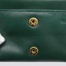 Rolex Wallet Leather Green Gold Auth 203513-10
