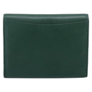 Rolex Wallet Leather Green Gold Auth 203513-2