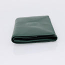 Rolex Wallet Leather Green Gold Auth 203513-3