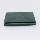 Rolex Wallet Leather Green Gold Auth 203513-6
