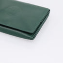 Rolex Wallet Leather Green Gold Auth 203513-7