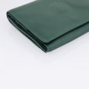 Rolex Wallet Leather Green Gold Auth 203513-14