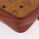 MCM Vicetos Shoulder Bag PVC Leather Brown Gold Tone Auth 203589-15