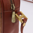MCM Vicetos Shoulder Bag PVC Leather Brown Gold Tone Auth 203589-16