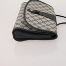 GUCCI GG Supreme Sherry Line Bag PVC Suede 3 Set Beige Black Navy Auth 203591-11