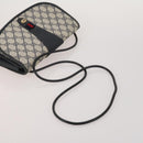 GUCCI GG Supreme Sherry Line Bag PVC Suede 3 Set Beige Black Navy Auth 203591-12