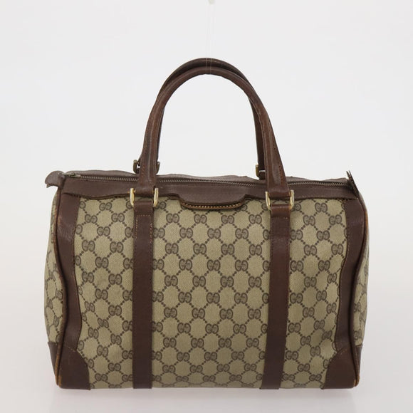 GUCCI GG Supreme Sherry Line Bag PVC Suede 3 Set Beige Black Navy Auth 203591