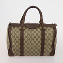 GUCCI GG Supreme Sherry Line Bag PVC Suede 3 Set Beige Black Navy Auth 203591-17
