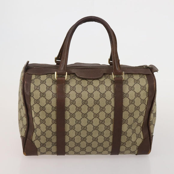 GUCCI GG Supreme Sherry Line Bag PVC Suede 3 Set Beige Black Navy Auth 203591