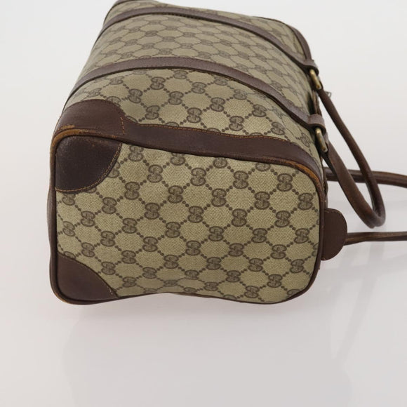 GUCCI GG Supreme Sherry Line Bag PVC Suede 3 Set Beige Black Navy Auth 203591