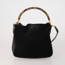 GUCCI GG Supreme Sherry Line Bag PVC Suede 3 Set Beige Black Navy Auth 203591-2