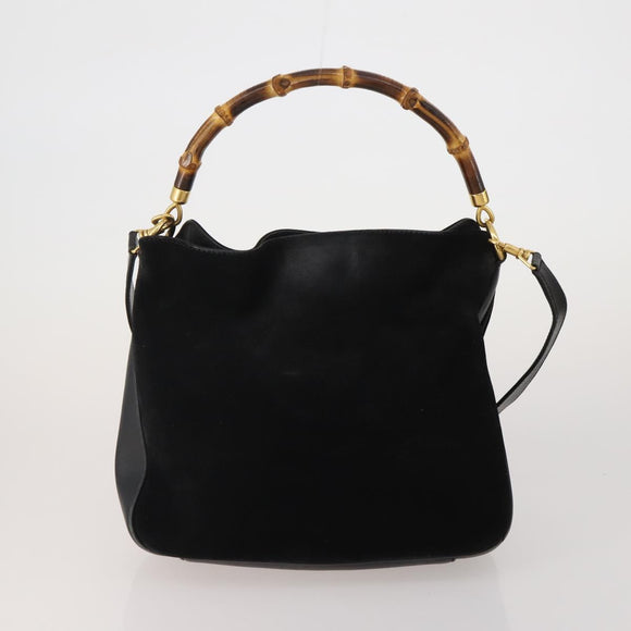 GUCCI GG Supreme Sherry Line Bag PVC Suede 3 Set Beige Black Navy Auth 203591