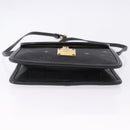MCM Vicetos Shoulder Bag PVC Leather Black Gold Tone Auth 203593-5
