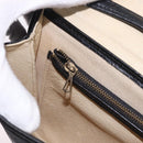 MCM Vicetos Shoulder Bag PVC Leather Black Gold Tone Auth 203593-25