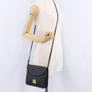 MCM Vicetos Shoulder Bag PVC Leather Black Gold Tone Auth 203593-27