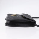MCM Vicetos Shoulder Bag PVC Leather Black Gold Tone Auth 203593-3