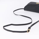 MCM Vicetos Shoulder Bag PVC Leather Black Gold Tone Auth 203593-7