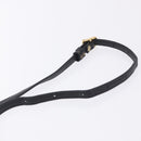 MCM Vicetos Shoulder Bag PVC Leather Black Gold Tone Auth 203593-14