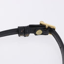 MCM Vicetos Shoulder Bag PVC Leather Black Gold Tone Auth 203593-8