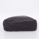 PRADA Hand Bag Vittero Dino Leather Purple Silver Auth 203600-5