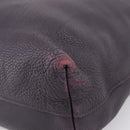 PRADA Hand Bag Vittero Dino Leather Purple Silver Auth 203600-10
