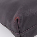 PRADA Hand Bag Vittero Dino Leather Purple Silver Auth 203600-16