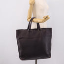 PRADA Hand Bag Vittero Dino Leather Purple Silver Auth 203600-24