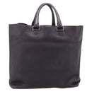 PRADA Hand Bag Vittero Dino Leather Purple Silver Auth 203600-2