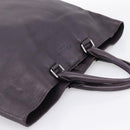 PRADA Hand Bag Vittero Dino Leather Purple Silver Auth 203600-6