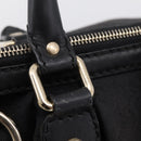 GUCCI GG Canvas Sukey Hand Bag 2way Black Gold 247902 Auth 203601A-21
