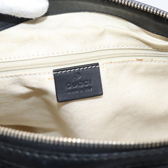 GUCCI GG Canvas Sukey Hand Bag 2way Black Gold 247902 Auth 203601A