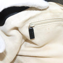 GUCCI GG Canvas Sukey Hand Bag 2way Black Gold 247902 Auth 203601A-25