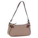 Salvatore Ferragamo Gancini Accessory Pouch PVC Canvas Pink Gold Auth 203603V-1