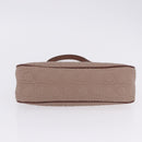 Salvatore Ferragamo Gancini Accessory Pouch PVC Canvas Pink Gold Auth 203603V-10