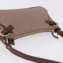 Salvatore Ferragamo Gancini Accessory Pouch PVC Canvas Pink Gold Auth 203603V-7