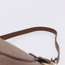 Salvatore Ferragamo Gancini Accessory Pouch PVC Canvas Pink Gold Auth 203603V-9