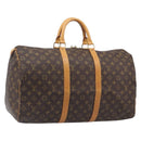 LOUIS VUITTON Monogram Keepall 50 Boston Bag M41426 LV Auth 203604-1