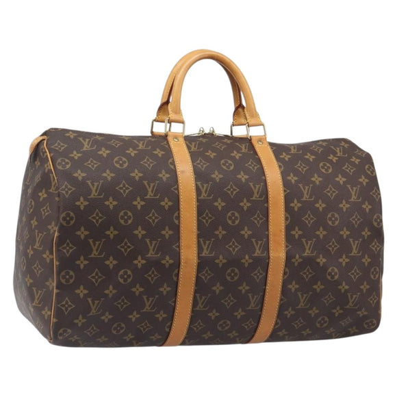 LOUIS VUITTON Monogram Keepall 50 Boston Bag M41426 LV Auth 203604
