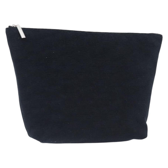 BALENCIAGA Clutch Bag Pile Black Silver Auth 203606A