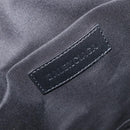 BALENCIAGA Clutch Bag Pile Black Silver Auth 203606A-9