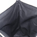 BALENCIAGA Clutch Bag Pile Black Silver Auth 203606A-18