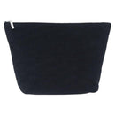 BALENCIAGA Clutch Bag Pile Black Silver Auth 203606A-13