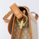 CELINE Macadam Canvas Shoulder Bag PVC Beige Gold Auth 203607-16