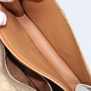 CELINE Macadam Canvas Shoulder Bag PVC Beige Gold Auth 203607-25