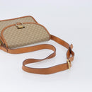 CELINE Macadam Canvas Shoulder Bag PVC Beige Gold Auth 203607-7