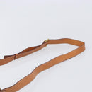 CELINE Macadam Canvas Shoulder Bag PVC Beige Gold Auth 203607-8