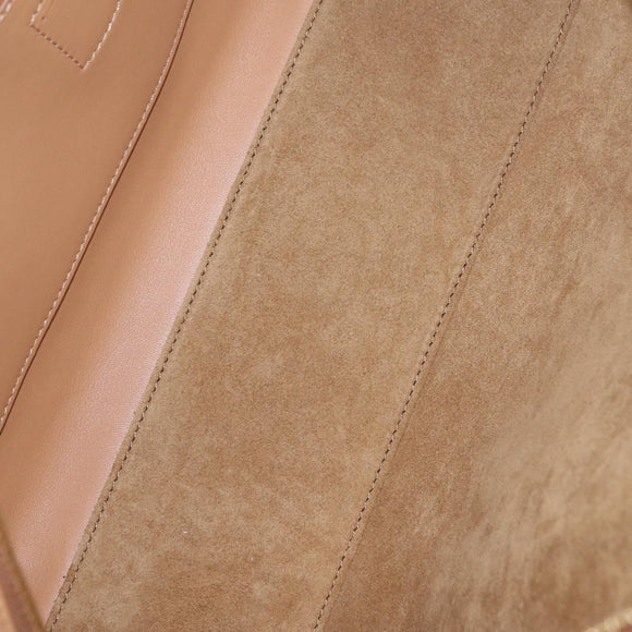 LOEWE Amazona 28 Hand Bag Canvas 2way Beige Gold Auth 203608SAM