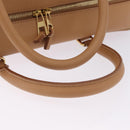 LOEWE Amazona 28 Hand Bag Canvas 2way Beige Gold Auth 203608SAM-7