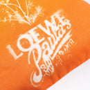 LOEWE Parauzui Visa Collaboration Purse Pouch Canvas Orange Auth 203609-19