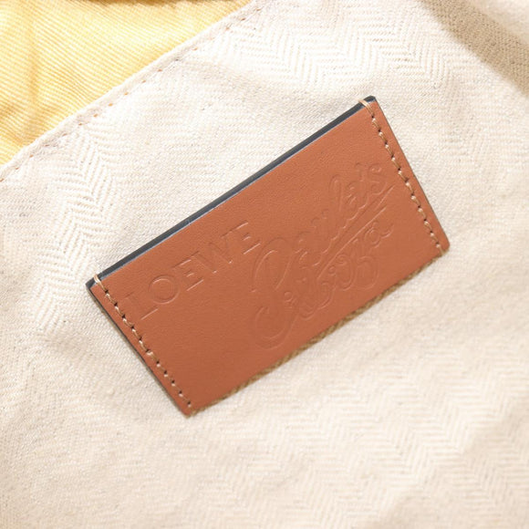 LOEWE Parauzui Visa Collaboration Purse Pouch Canvas Orange Auth 203609